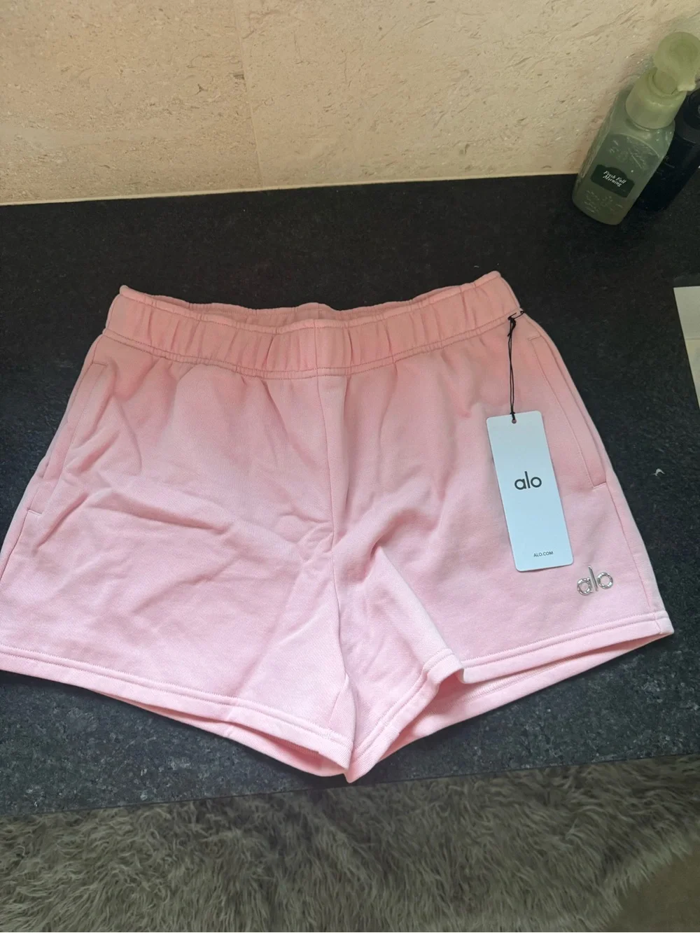 83. ALO Accolade Shorts in Pink Marshmallow